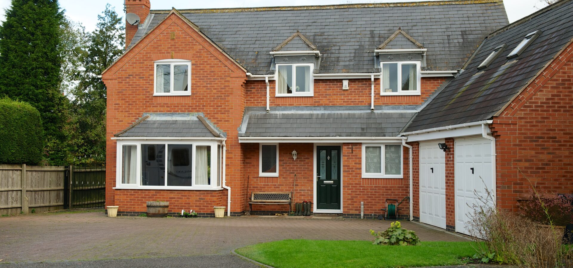 house exterior with upvc windows, fascias and soffits